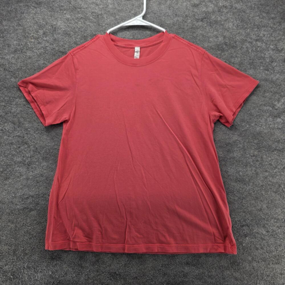 Lululemon T-Shirt Womens 4 Pink Crew Neck Slim Stretch Lightweight Activewear